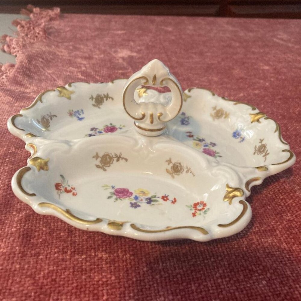 Beautiful 'Vintage' Porcelain Divided Tray